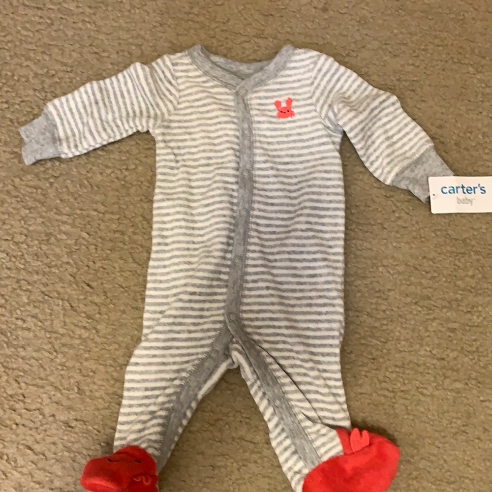 Carter’s infant boy crab pajamas